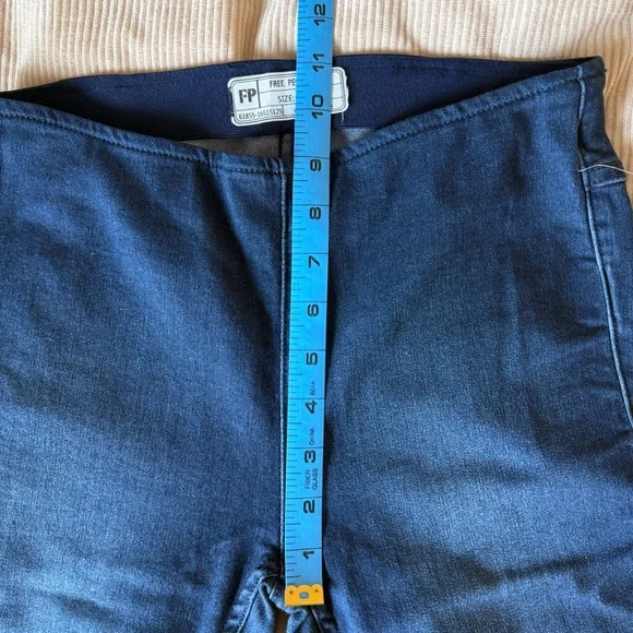 NWT Free People Penny Pull-On Flare Jeans Rich Blue Size 25 - Picture 13 of 14
